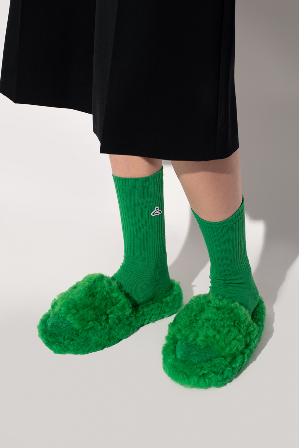 wedge mules bottega veneta shoes - SchaferandweinerShops Japan